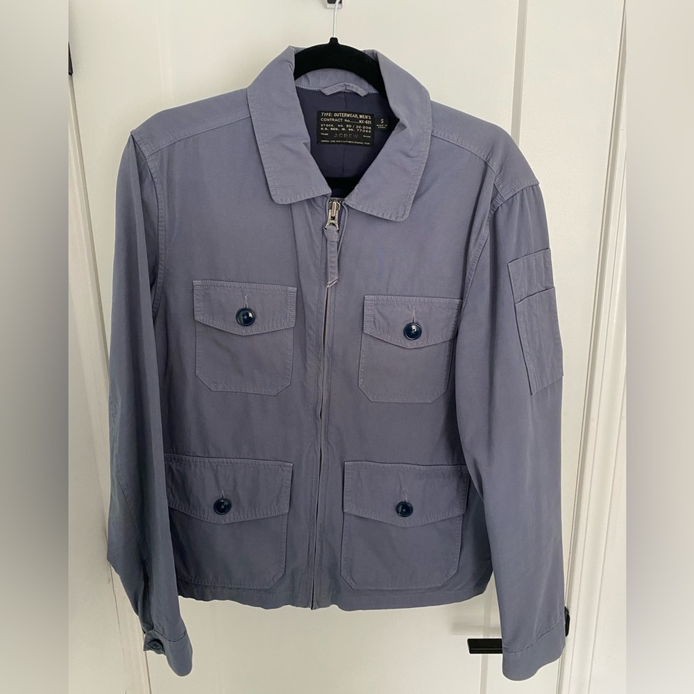 Jcrew Blue Jacket With Patch Pockets - image 1